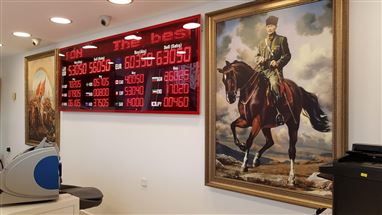 Ledli İç Ortam Döviz Panosu